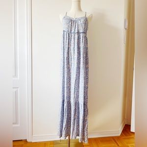 ⛱️ 2/20$ Wild Skye - womens baby blue summer floral maxi dress size small
